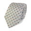 Grey, Blue and red pattern silk tie from Ocean Boulevard