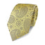 Yellow and grey silk paisley tie from Ocean Boulevard