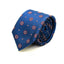 Blue, red and white medallion silk tie from Ocean Boulevard
