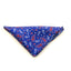 Ocean Boulevard Blue red and white paisley silk pocket square