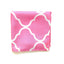 Pink & White Silk Pocket Square
