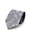 Grey and white paisley Silk Necktie from Ocean Boulevard