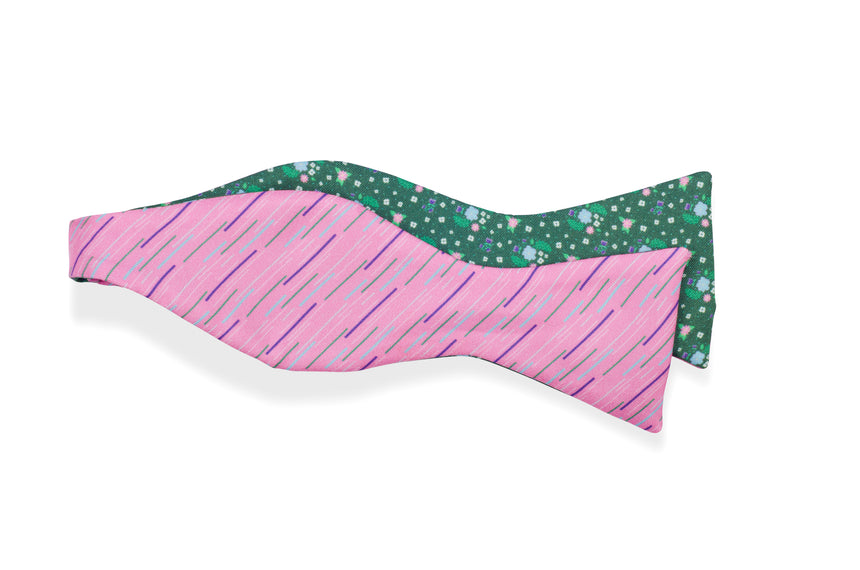 Miami Flores Reversible Bow Tie