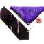 Purple Stripe Silk Tie Set With Pocket Square and flower lapel from Ocean Boulevard